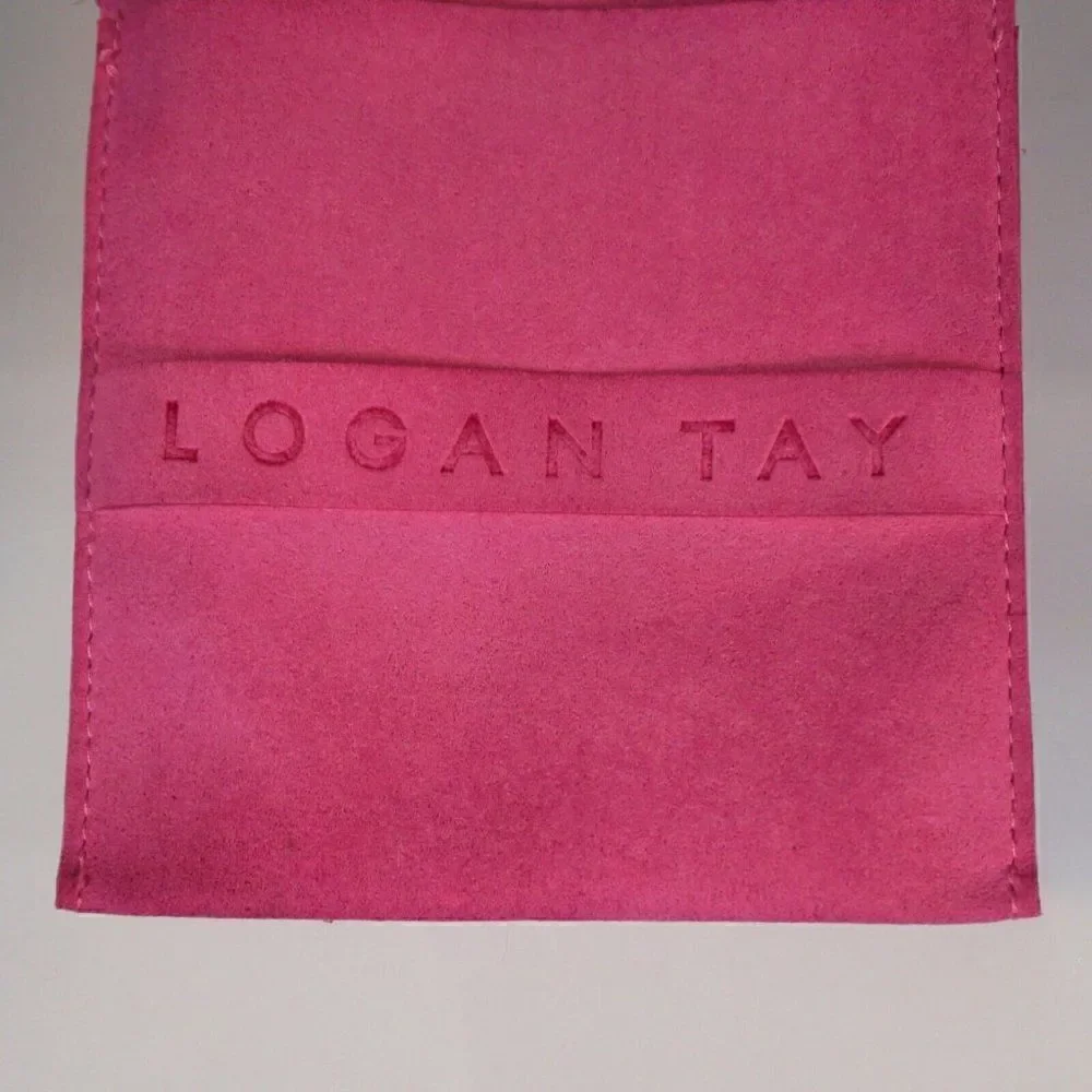 Logan Tay Barbie Pink Faux Suede Jewelry Pouch Storage Travel Bag 4 x 3.75 in
